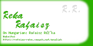 reka rafaisz business card